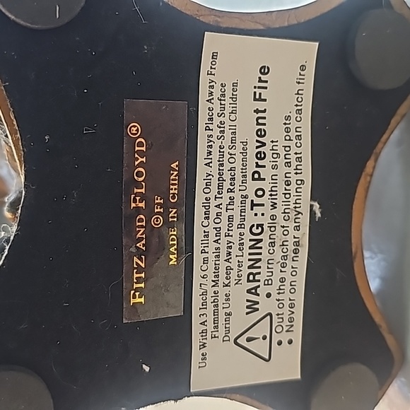 Fitz and Floyd Candle Stick - Picture 3 of 6